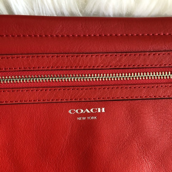 Coach Red Leather Clutch Wristlet - Picture 3 of 8